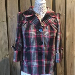 Like New Atmosphere black fushia white jacket